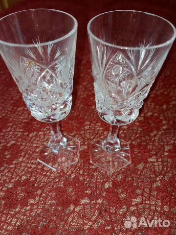 Фужеры,рюмки хрустальные,ретро