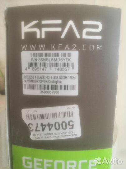 Nvidia geforce rtx 3050 KFA2