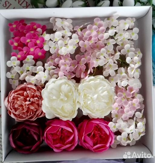 Мыльные цветы и остатки от творчества