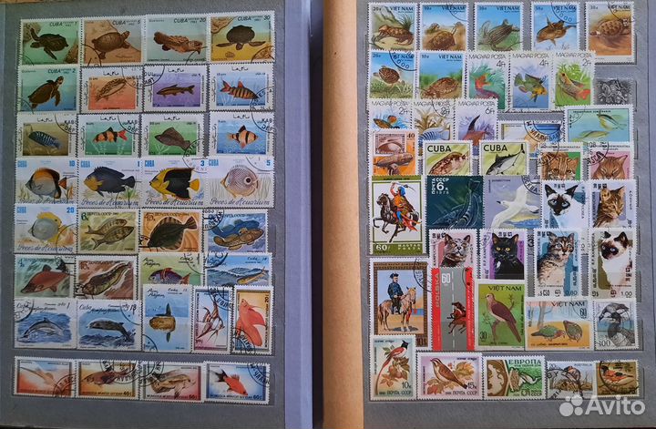Альбом с марками флора +фауна