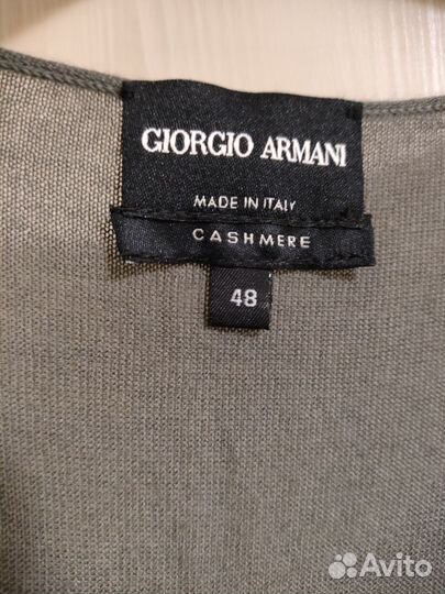 Футболка/майка/топ giorgio armani, р.48 кашемир