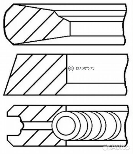 Goetze 0813690000 комплект поршневых колец для 1 ц