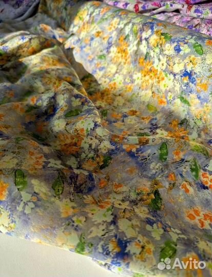 Ткань шелк штапель