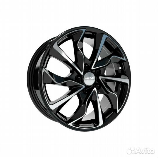 Литые диски 7x17 5x114.3 67.1 ET41 скад Марсель(Marseille) алмаз