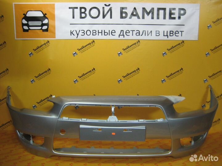 Бампер Mitsubishi Lancer 10 цвет Серебристый А31