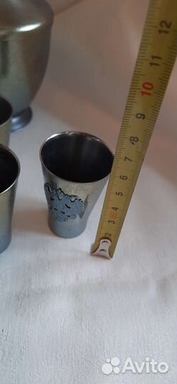 Графин с рюмками, цирконий