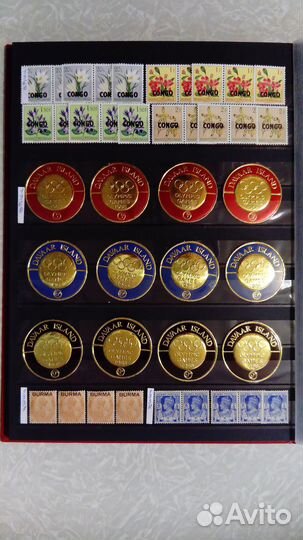 Марки поштучно разных стран