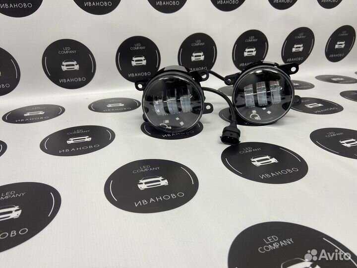 LED птф противотуманные диодные фары Рено Форд