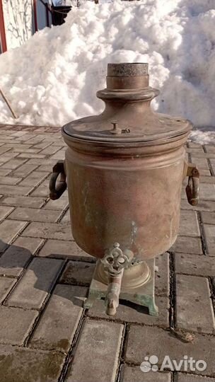Самовар на дровах старинный