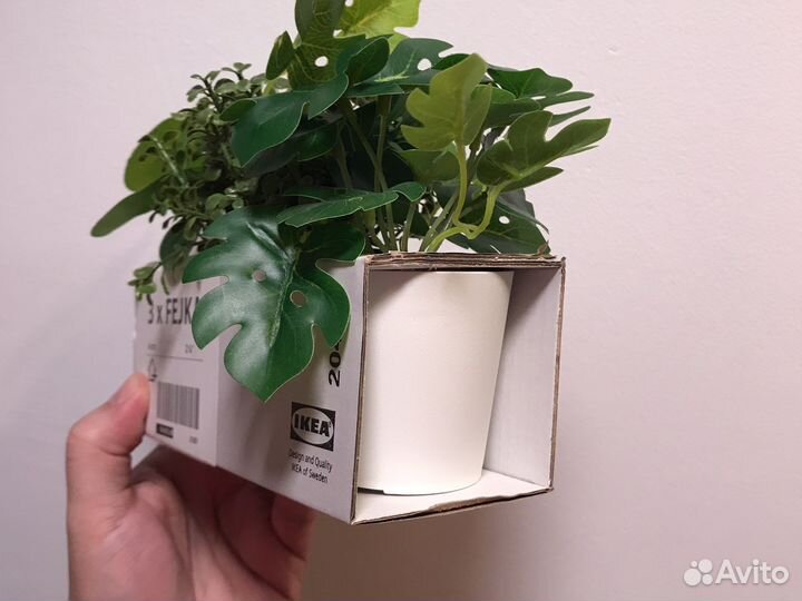 IKEA Fejka искусственное растение в горшке, 3шт