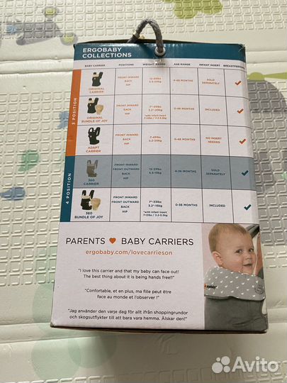 Эргорюкзак ergobaby 360