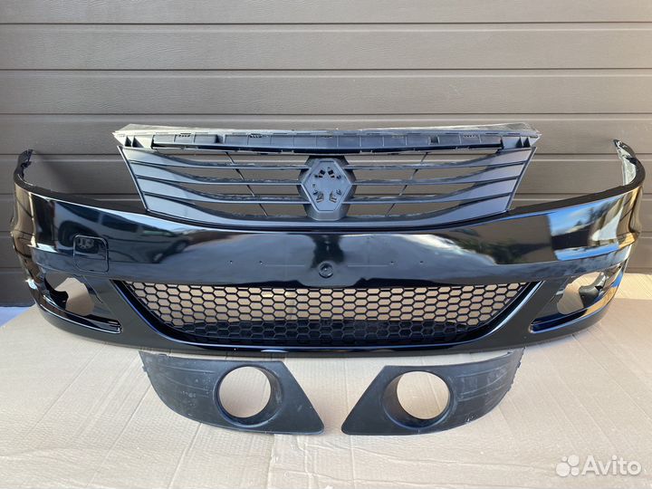 Бампер передний Renault Logan I фаза 2 рестайлинг