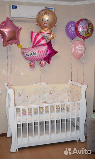 Кроватка корона Лель+комод Лель