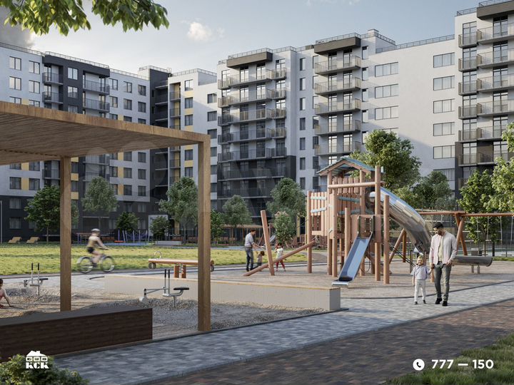 2-к. квартира, 59,3 м², 4/9 эт.