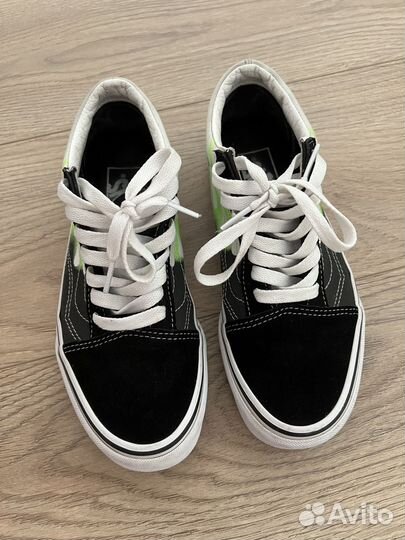 Кеды Vans Old Skool Flame Black White