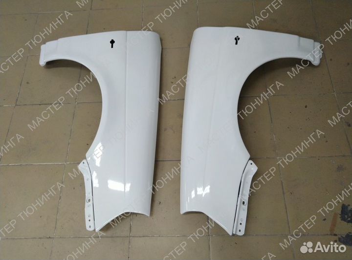 Крылья приора комплект абс пластик