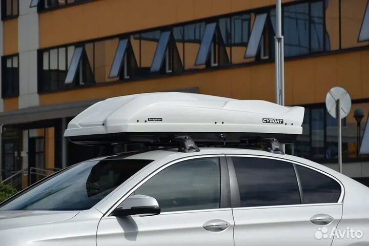 Автобокс на крышу Cybort (белый)