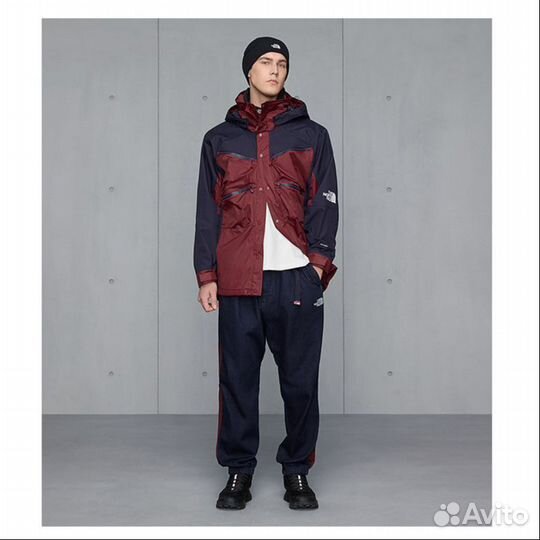 THE north face Windbreaker Jackets Men Black/Red (L)(61)