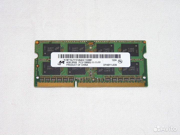 Оперативка для ноутбука 1333 MHz 4GB PC3 DDR3 ддр3