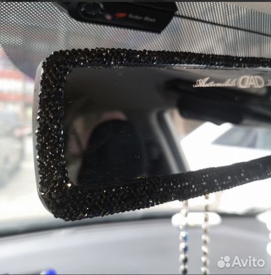 Зеркало заднего вида со стразами