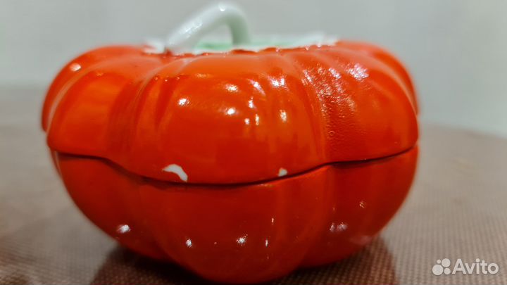 Помидор дфз Вербилки фарфор винтаж СССР 1950г