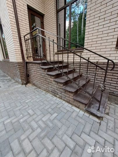 Ограждение, кованые перила, балкон, козырек