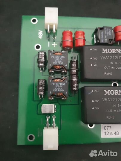 Плата двойного преобразования 12в-48в