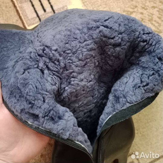 Сапоги зимние женские 39 новые кожаные
