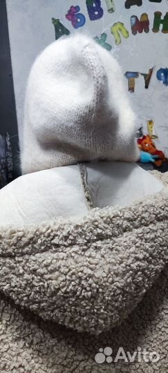 Капор из пуха норки, р-р52-58