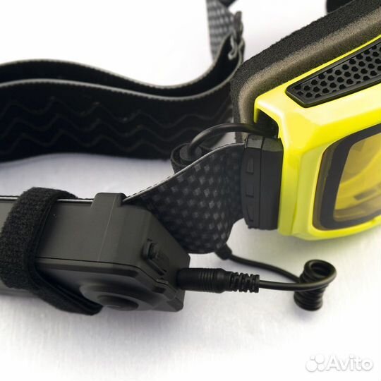 Очки с подогревом AiM Accu Heated Goggles Yellow с