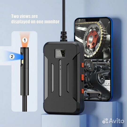 Wi-Fi эндоскоп, двойная камера с объективом 8 мм