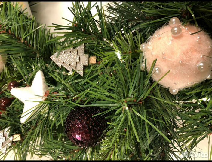 Новогоднее украшение-венок