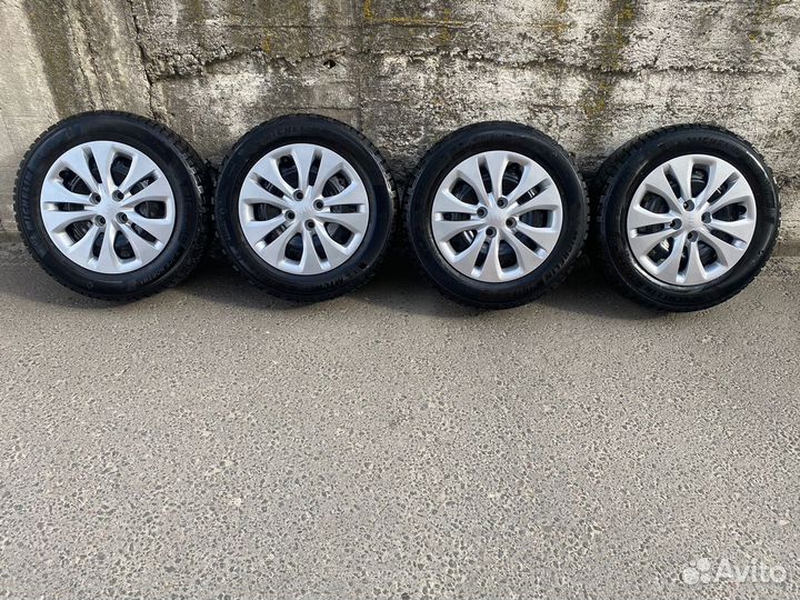 Колеса в сборе зима шипы kia rio, rio x