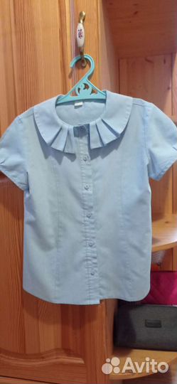 Форма школьная, блузка, рост 128-134