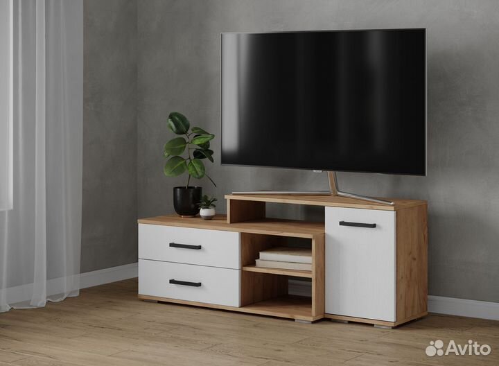 Тумба под телевизор 135 см, разные цвета