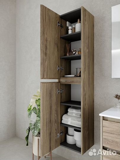 Шкаф пенал Sancos Libra 35 PLB35ECH подвесной Дуб