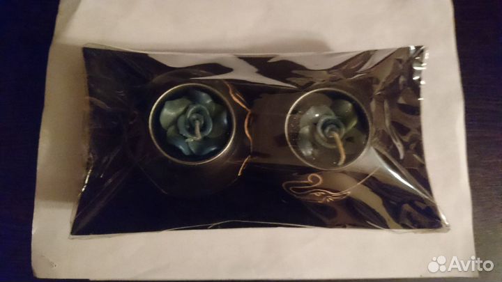 Набор рюмочек из Оникса и Подсвечник из дерева