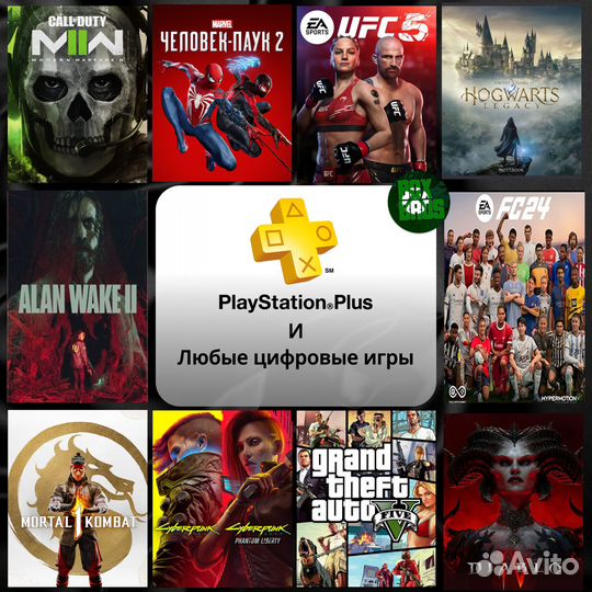 Покупка цифровых игр и подписка ps plus