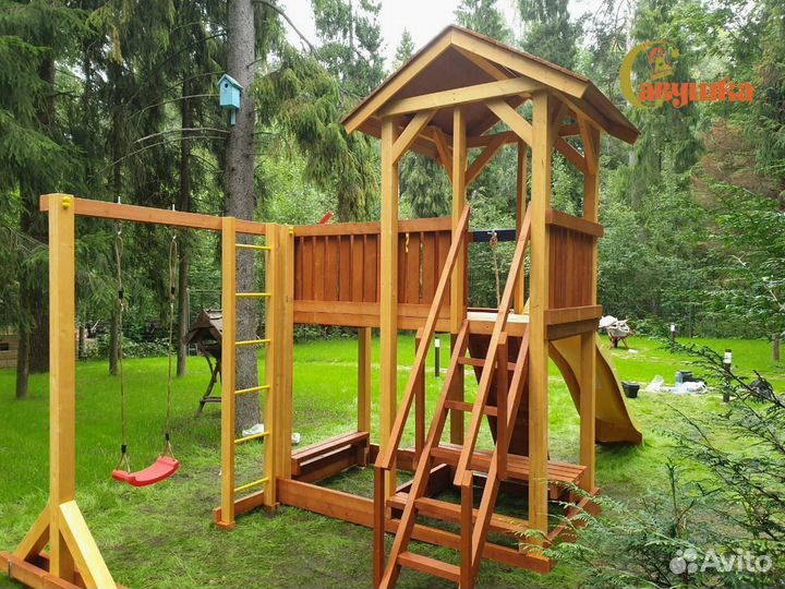 Игровой комплекс уличный качели лодочка доставка