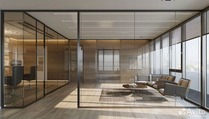 Стеклянная перегородка любой дизайн