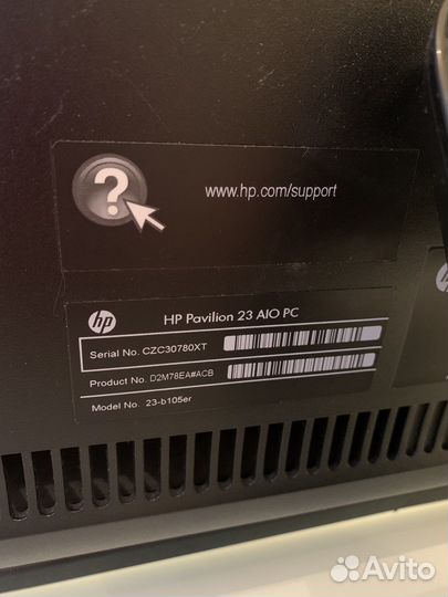 Моноблок HP pavilion 23 AIO PC