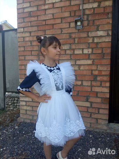 Школьная форма для девочки 128 134 серая