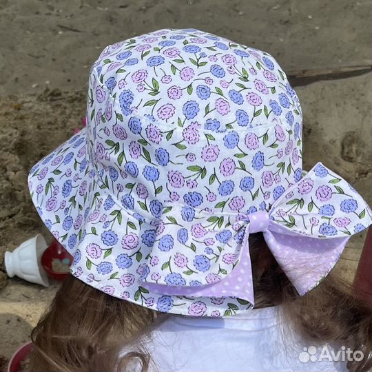 Выкройка Панамка с бантом, шляпка