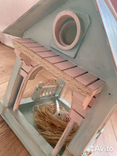 Кормушка скворечник для птиц / декор для дома