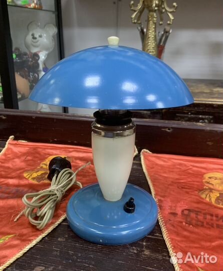 Лампа настольная, ночник. Грибок
