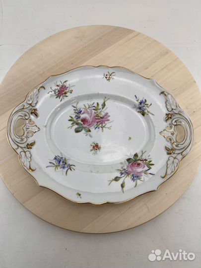 Блюдо старинное фарфор царизм