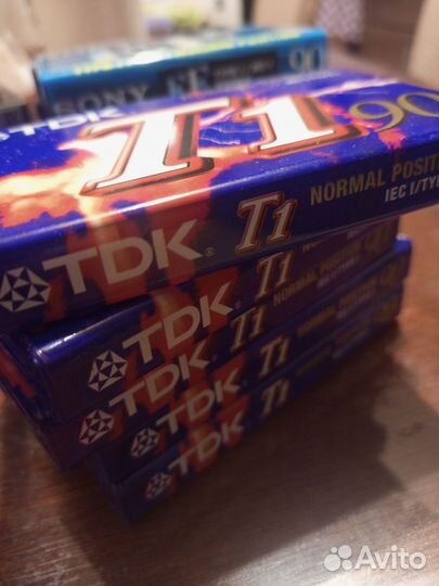 Аудиокассеты новые запечатанные sony