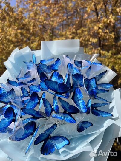 Букет из бабочек ручной работы