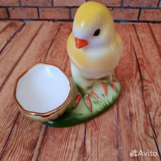 Цыплёнок статуэтка пасха подставка для яйца фарфор
