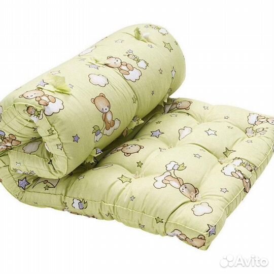 Матрас детский пружинный ватный